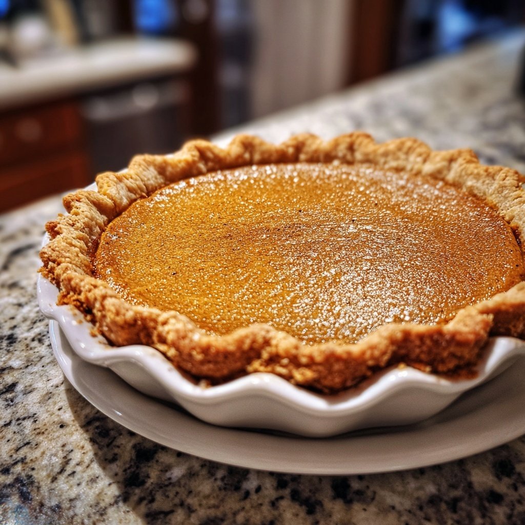 Festive Spiced Pumpkin Pie