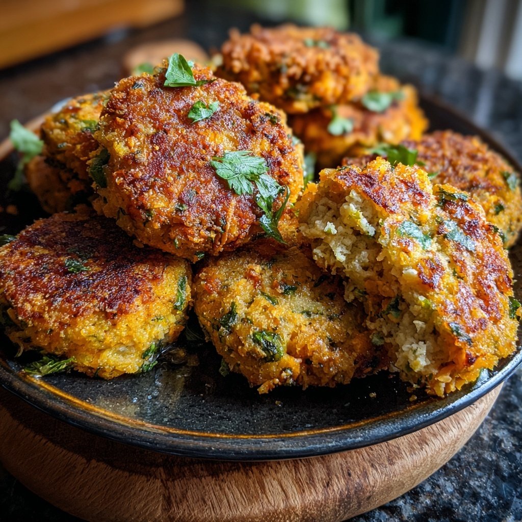 Rustic Salmon Cakes with Cilantro