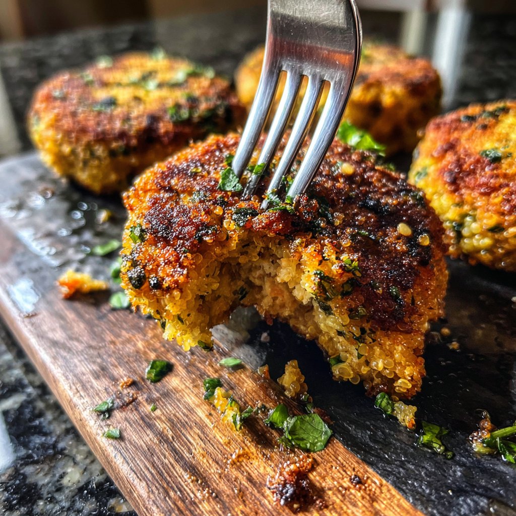 Herbed Quinoa-Stuffed Salmon Cakes