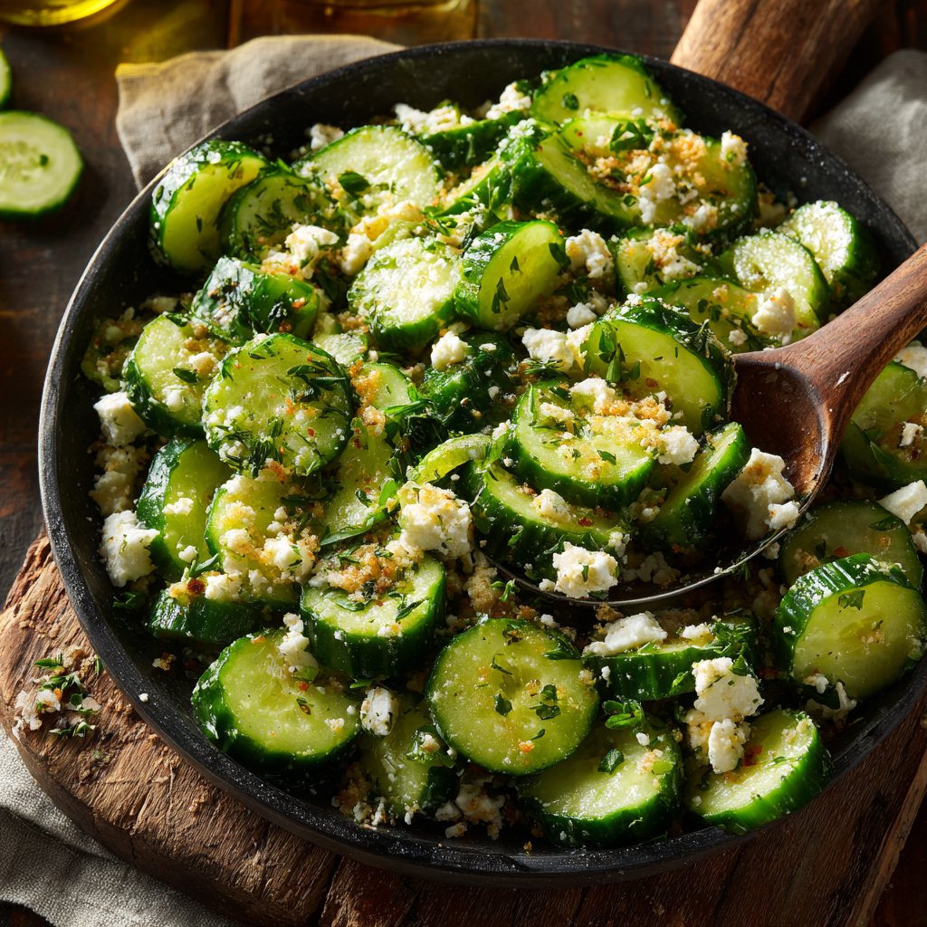 Summer Cucumber Feta Toss