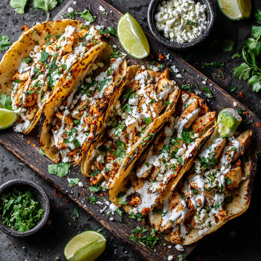 Cilantro Lime Chicken Tacos