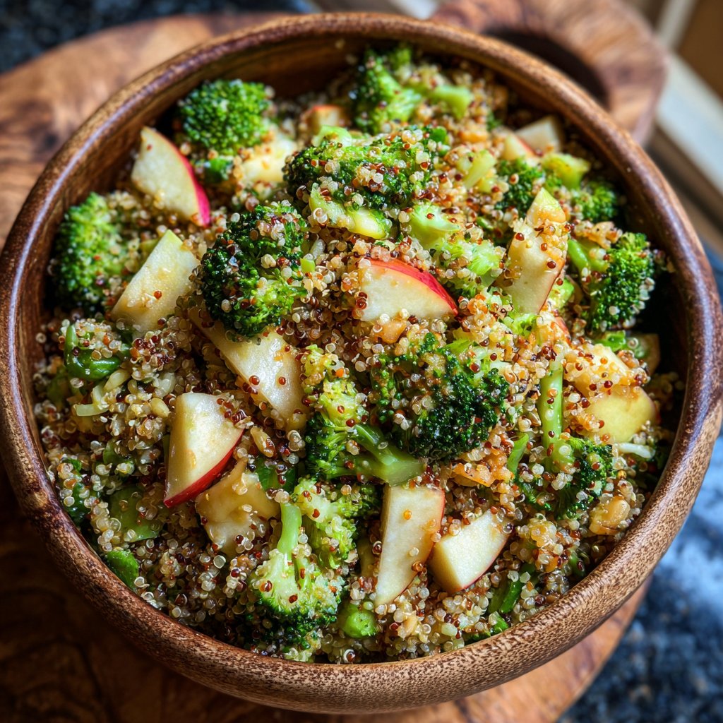 Broccoli and Apple Quinoa Salad