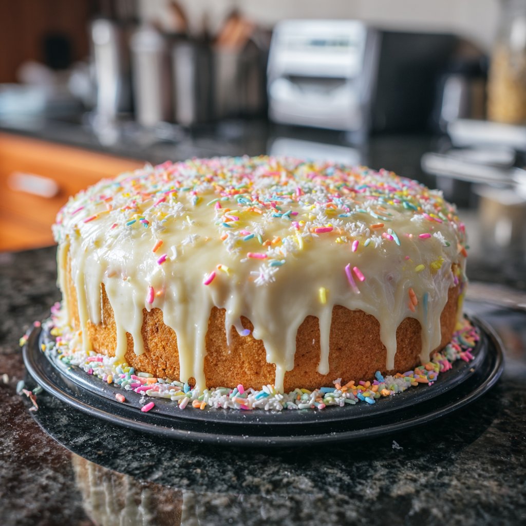 Jellycat Birthday Cake with Citrus Syrup